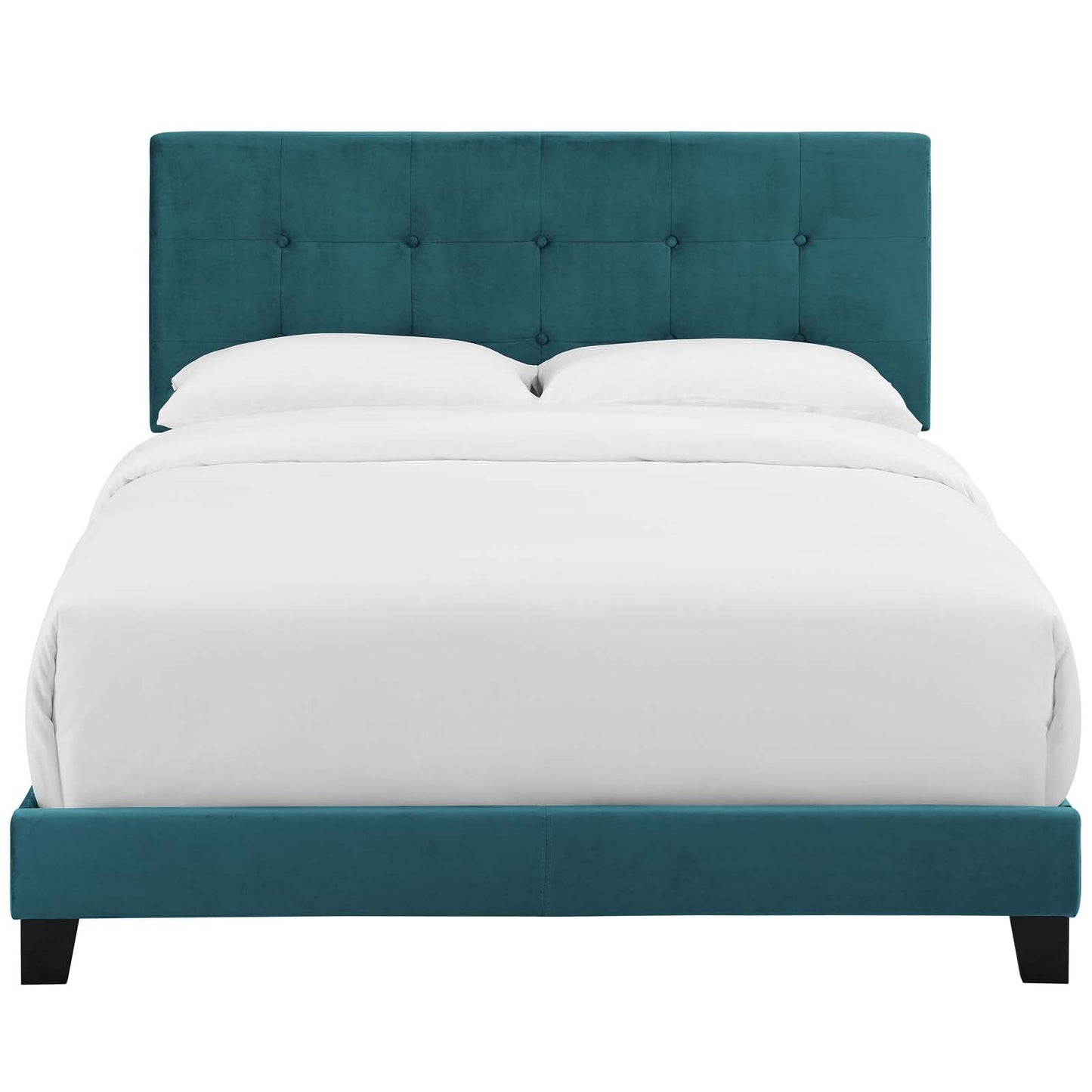 Amira Queen Performance Velvet Bed By Modway - MOD-5867 | Beds - 6