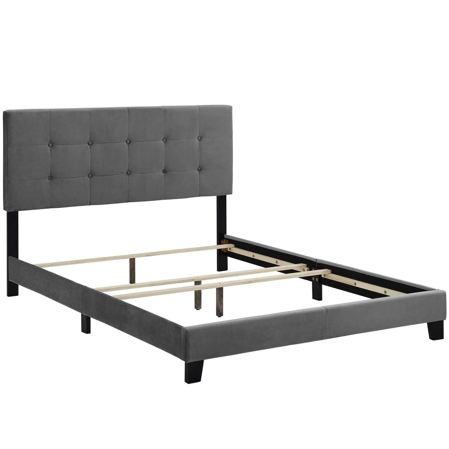 Modway Amira King Upholstered Velvet Bed