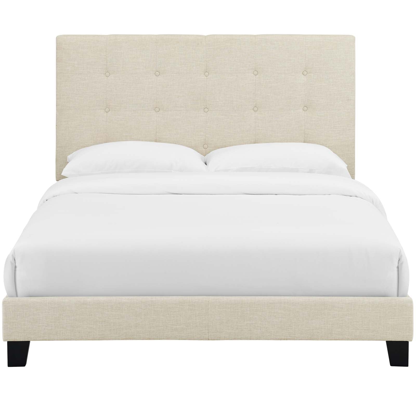 Modway Melanie Twin Tufted Button Upholstered Fabric Platform Bed | Beds | Modishstore-8