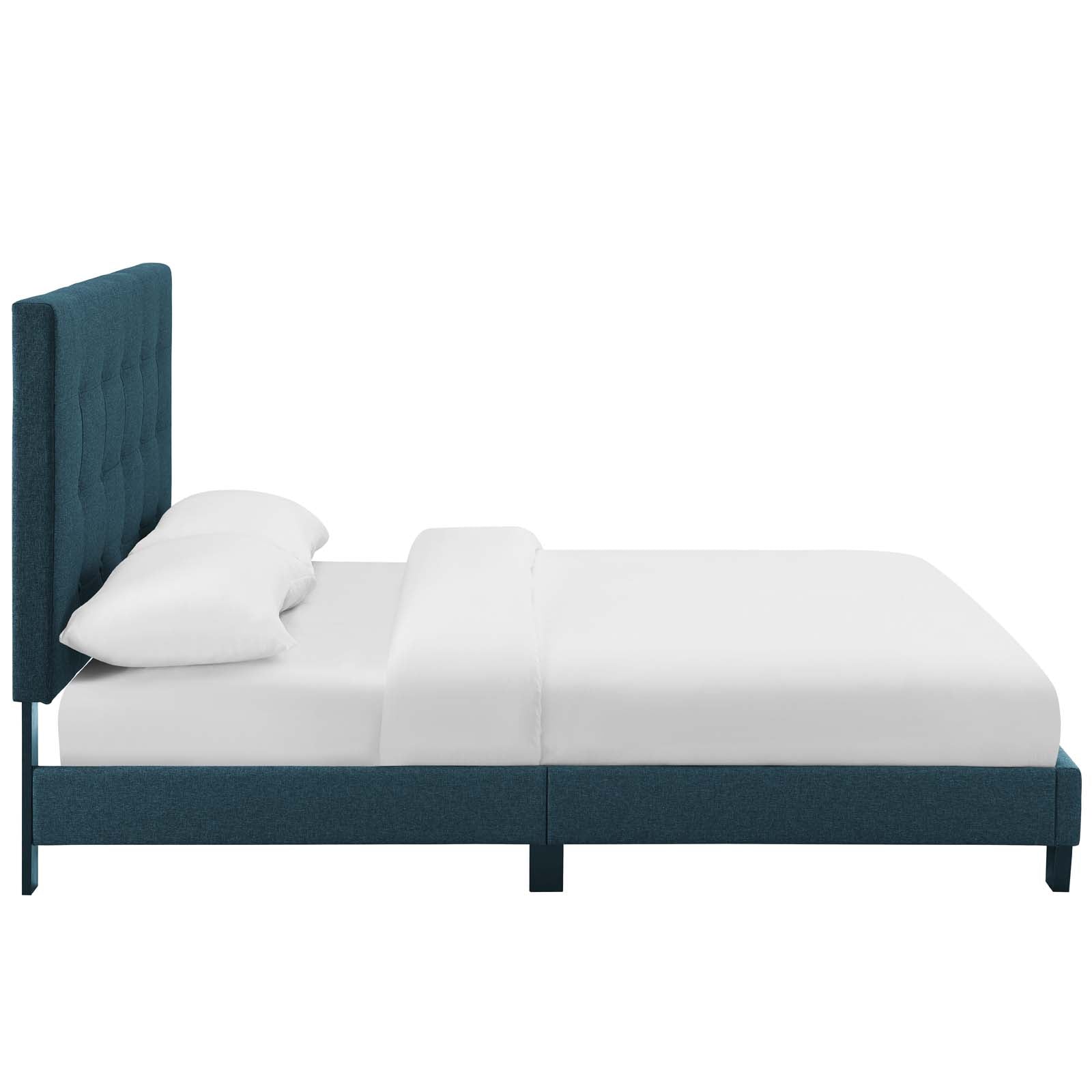 Modway Melanie Full Tufted Button Upholstered Fabric Platform Bed | Beds | Modishstore-15