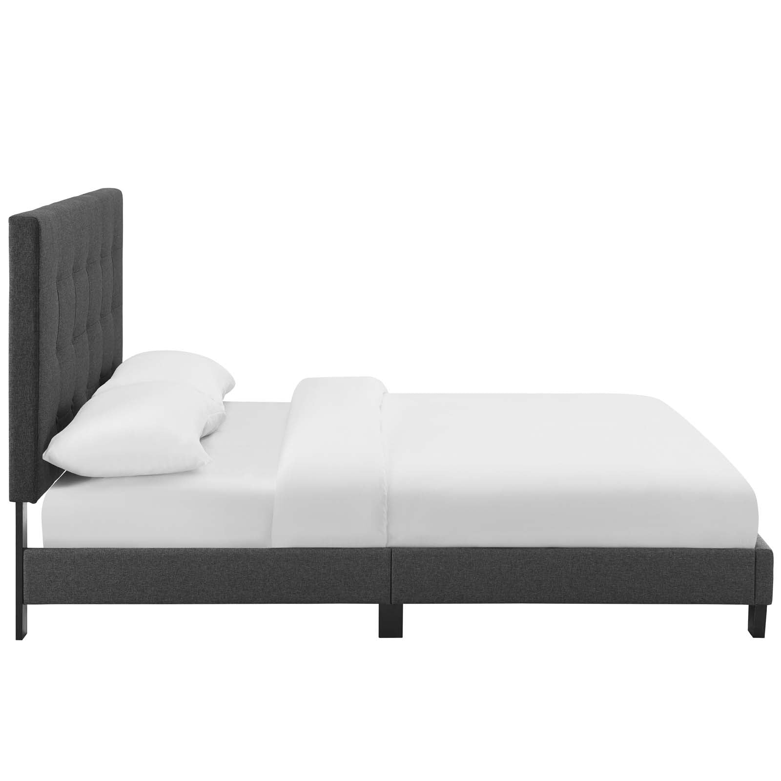 Modway Melanie Full Tufted Button Upholstered Fabric Platform Bed | Beds | Modishstore-16