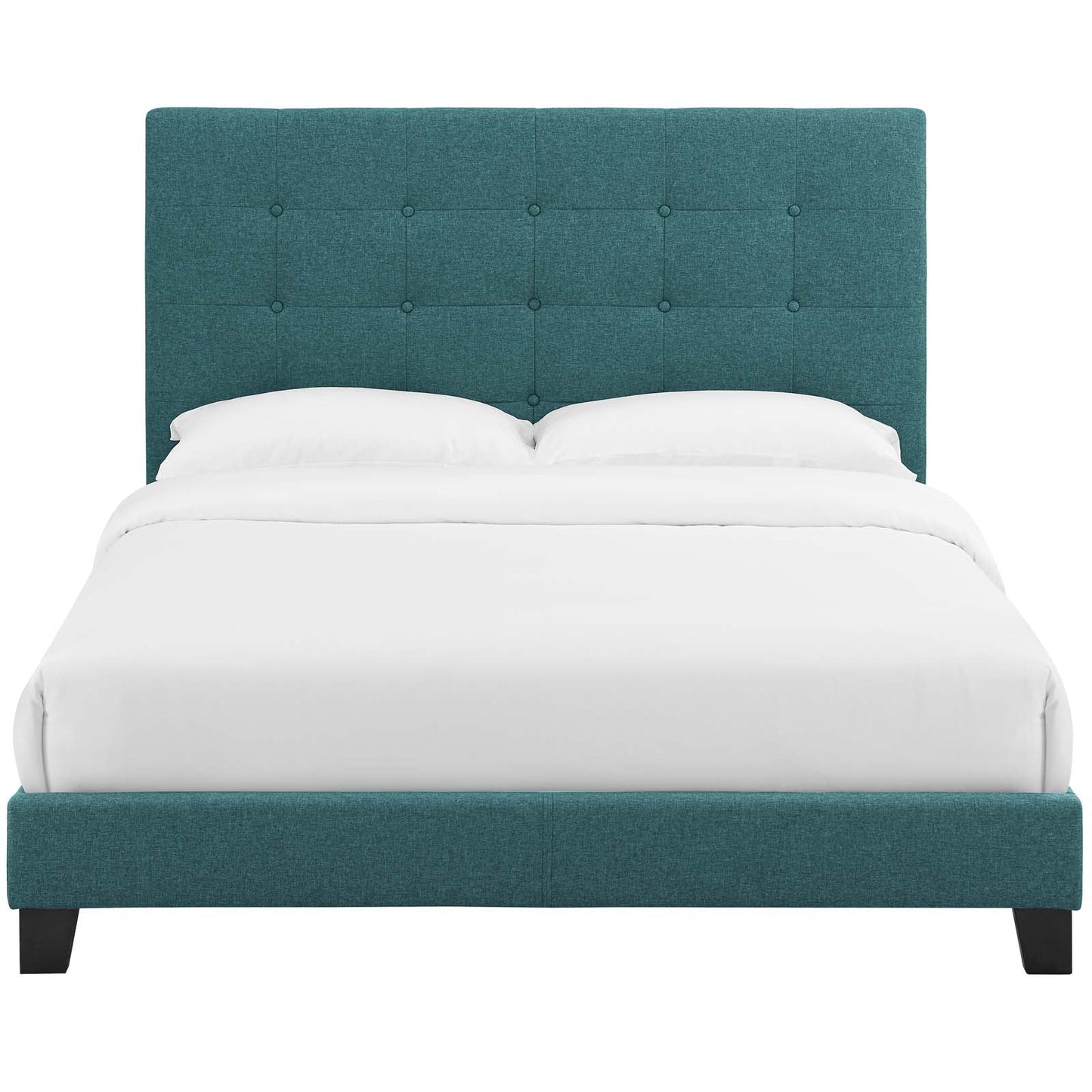 Modway Melanie Full Tufted Button Upholstered Fabric Platform Bed | Beds | Modishstore-14