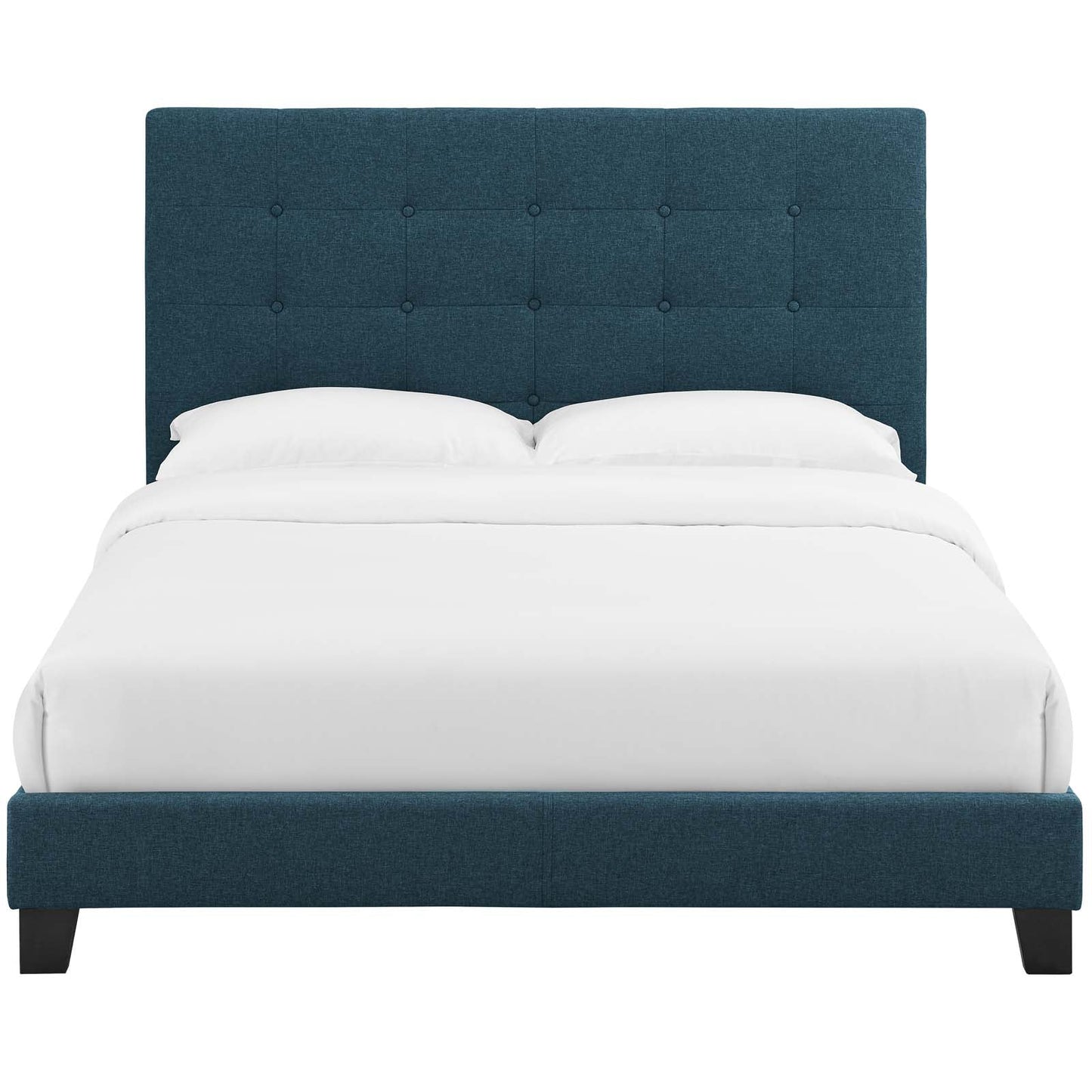 Modway Melanie Queen Tufted Button Upholstered Fabric Platform Bed | Beds | Modishstore-2
