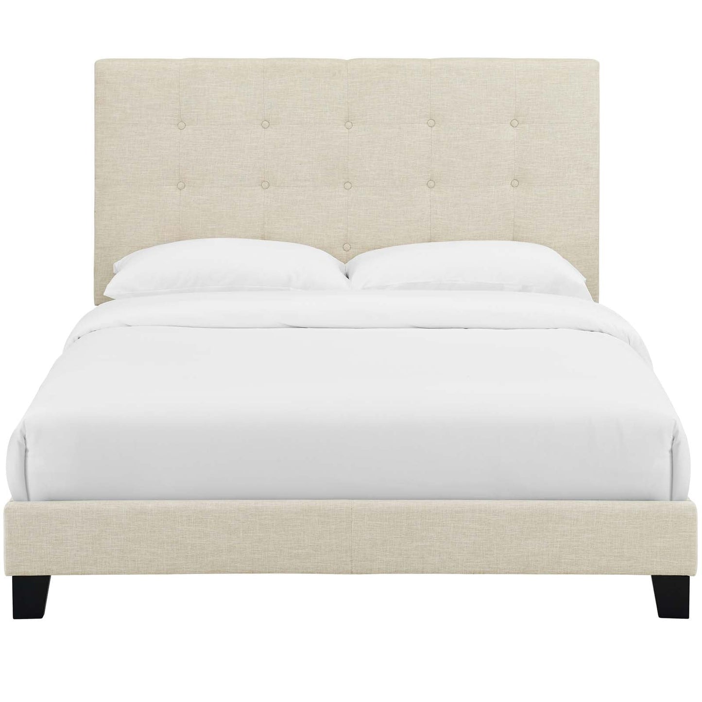 Modway Melanie Queen Tufted Button Upholstered Fabric Platform Bed | Beds | Modishstore-8