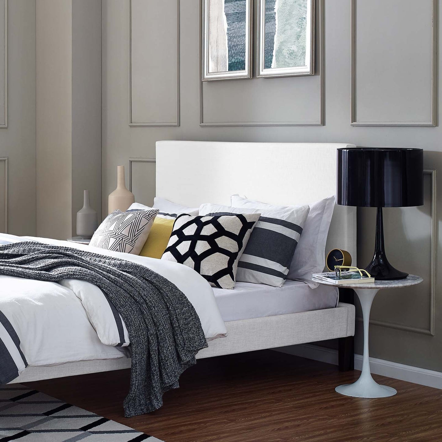 Modway Taylor Full / Queen Upholstered Linen Fabric Headboard | Headboards | Modishstore
