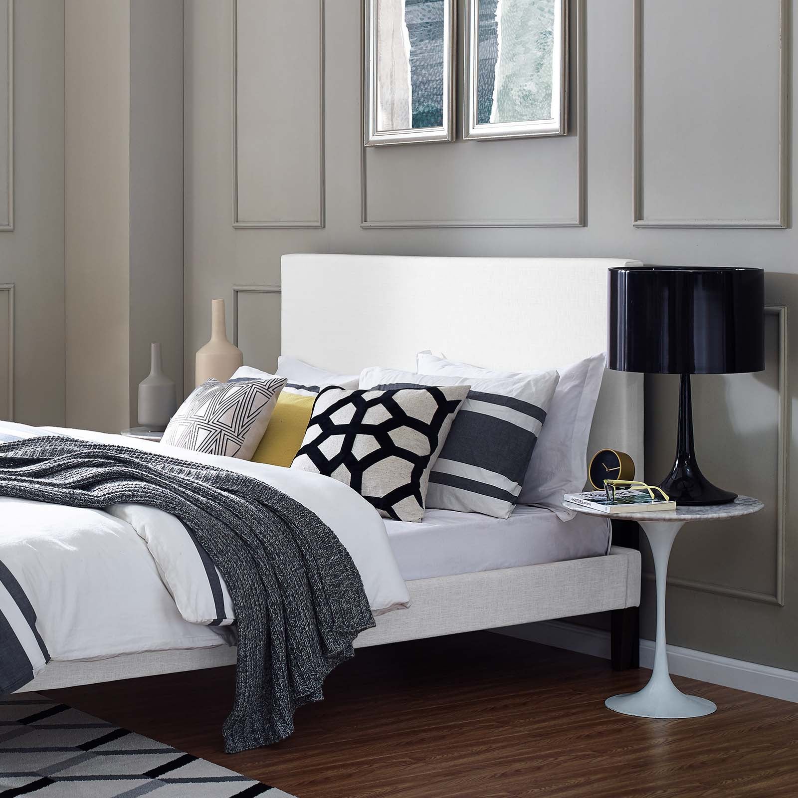 Modway Taylor Full / Queen Upholstered Linen Fabric Headboard | Headboards | Modishstore