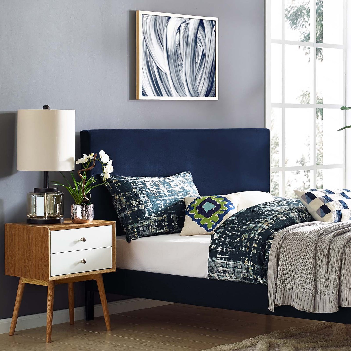 Modway Taylor Full / Queen Upholstered Performance Velvet Headboard