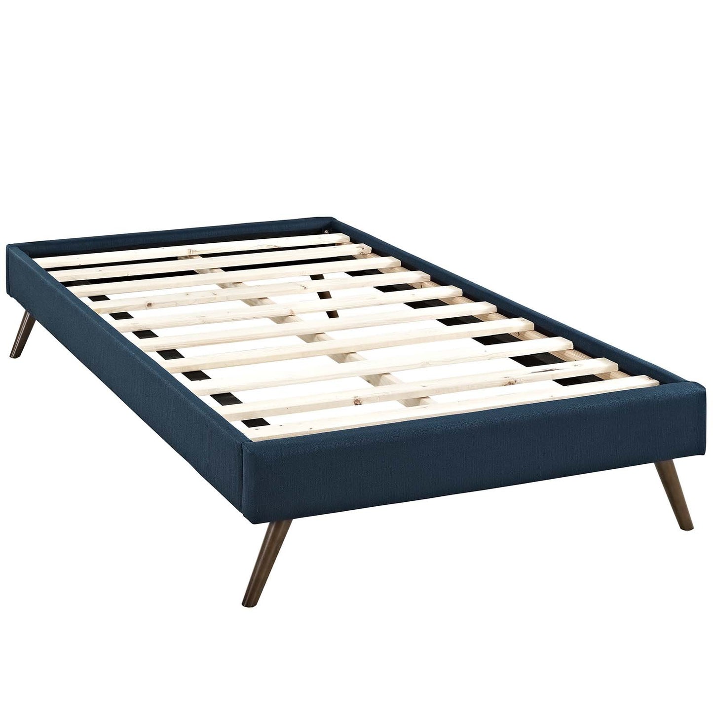 Modway Loryn Twin Fabric Bed Frame with Round Splayed Legs