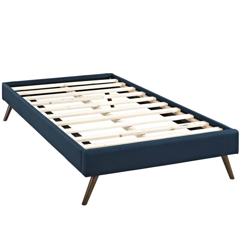 Modway Loryn Twin Fabric Bed Frame with Round Splayed Legs | Beds | Modishstore-5