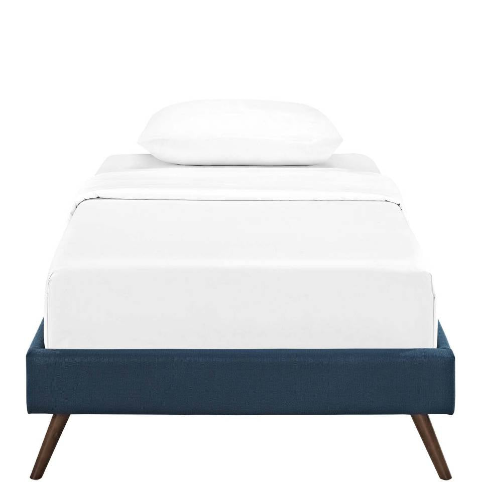 Modway Loryn Twin Fabric Bed Frame with Round Splayed Legs | Beds | Modishstore-2