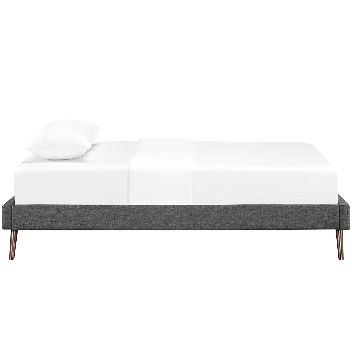 Modway Loryn Twin Fabric Bed Frame with Round Splayed Legs | Beds | Modishstore-12