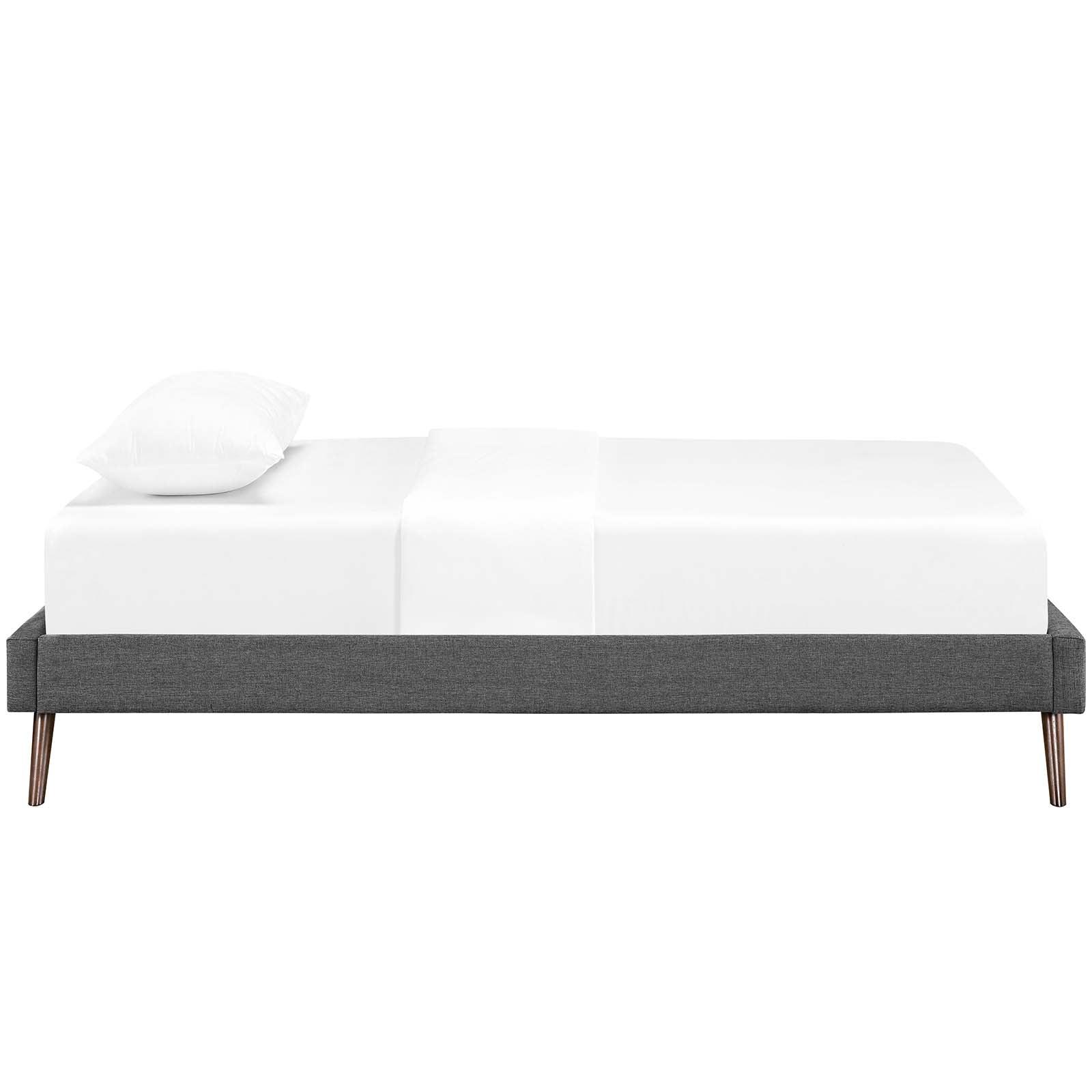 Modway Loryn Twin Fabric Bed Frame with Round Splayed Legs | Beds | Modishstore-12