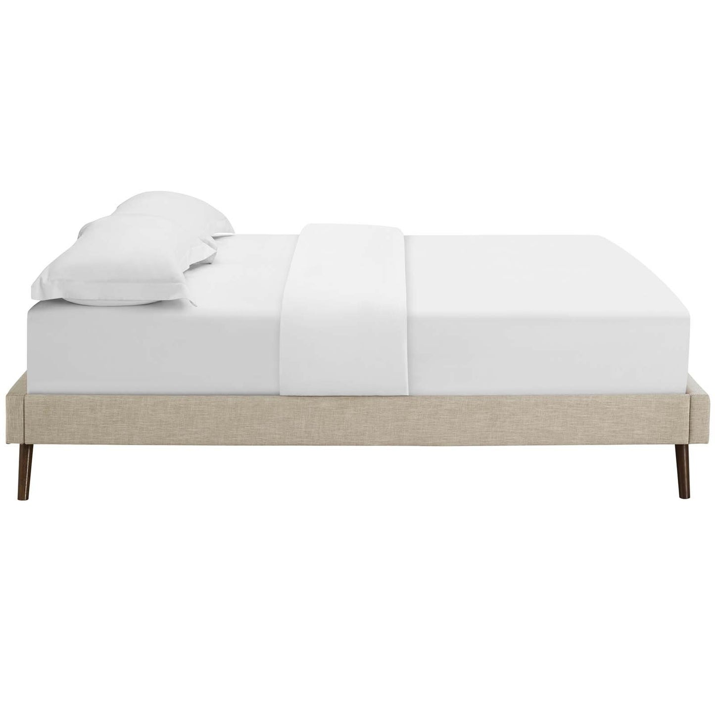 Modway Loryn Full Fabric Bed Frame with Round Splayed Legs