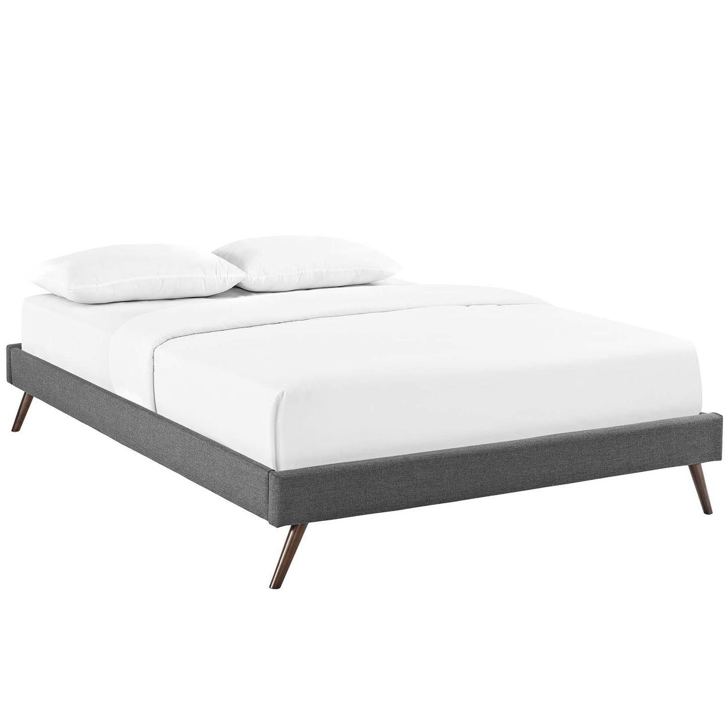 Modway Loryn Full Fabric Bed Frame with Round Splayed Legs