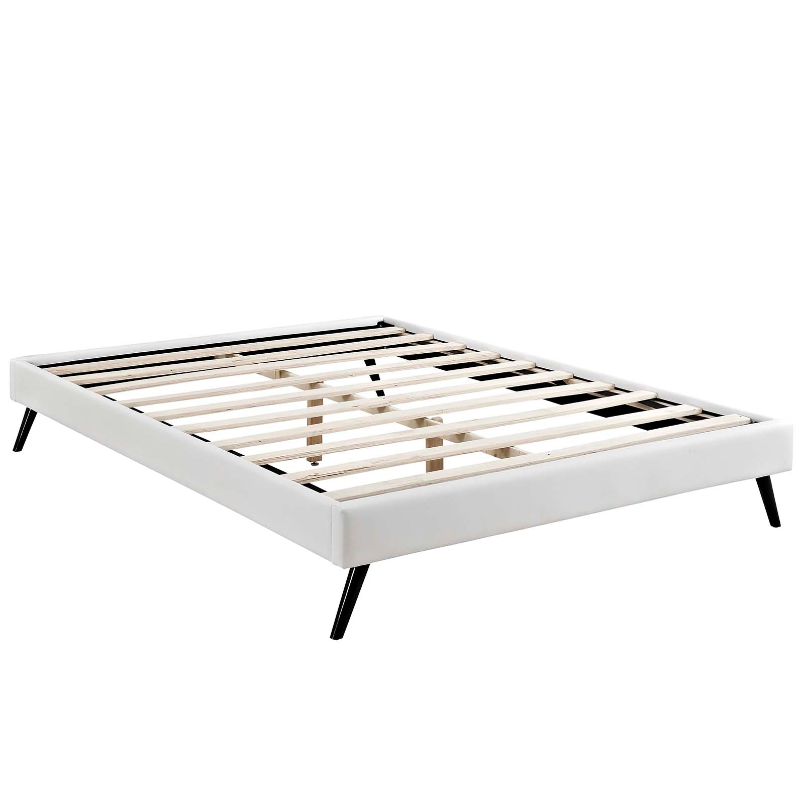 Modway Loryn Queen Vinyl Bed Frame with Round Splayed Legs | Beds | Modishstore-3