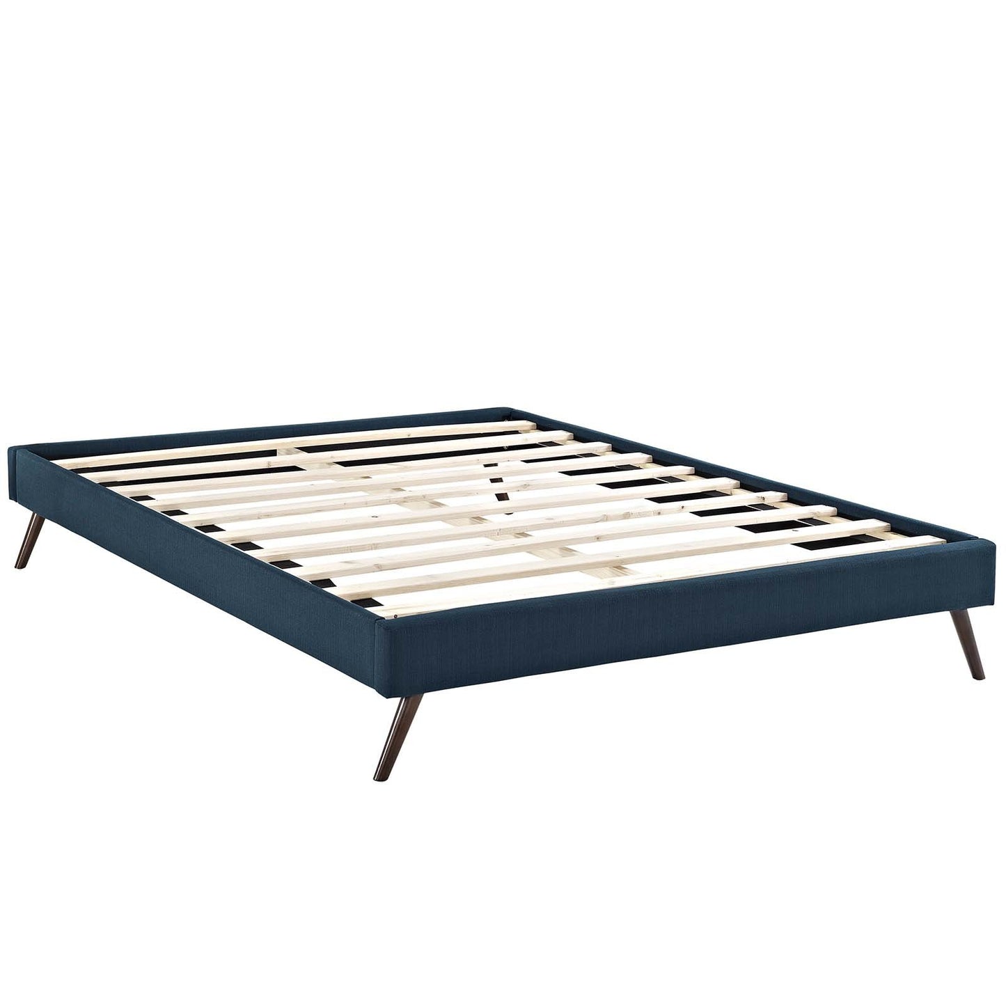 Modway Loryn Queen Fabric Bed Frame with Round Splayed Legs