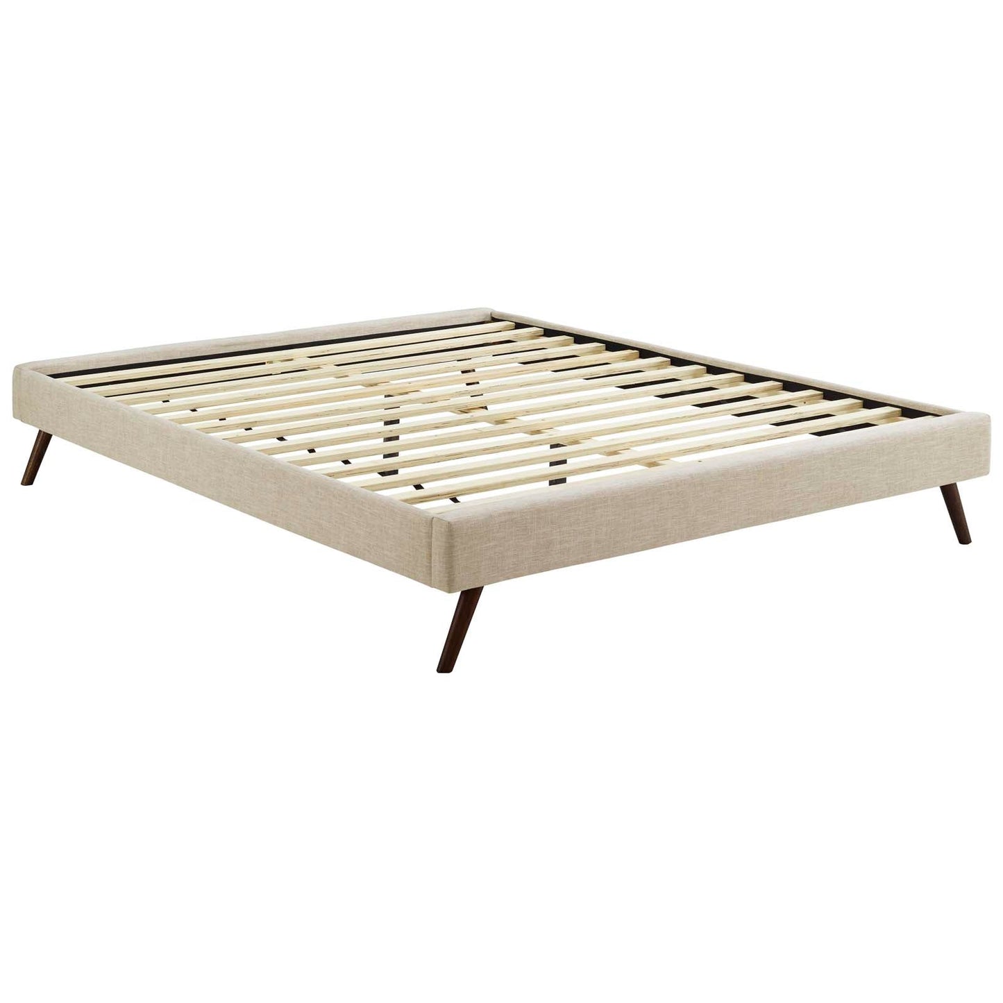 Modway Loryn Queen Fabric Bed Frame with Round Splayed Legs | Beds | Modishstore-7