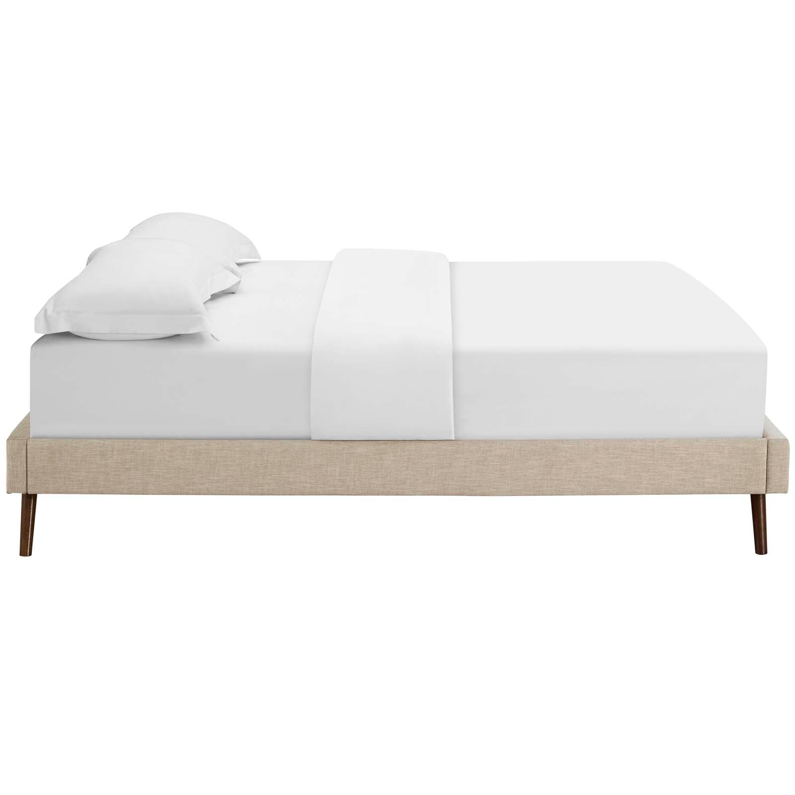 Modway Loryn Queen Fabric Bed Frame with Round Splayed Legs | Beds | Modishstore-8