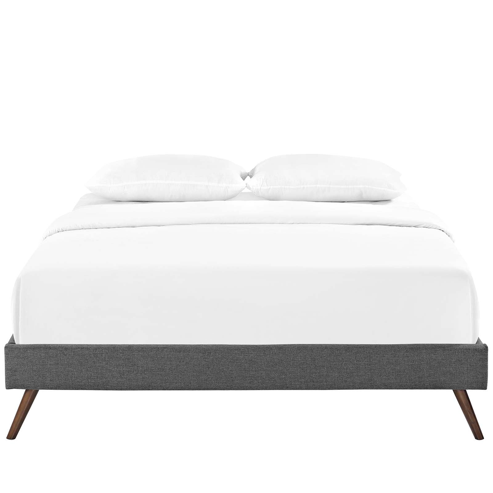 Modway Loryn Queen Fabric Bed Frame with Round Splayed Legs | Beds | Modishstore-13