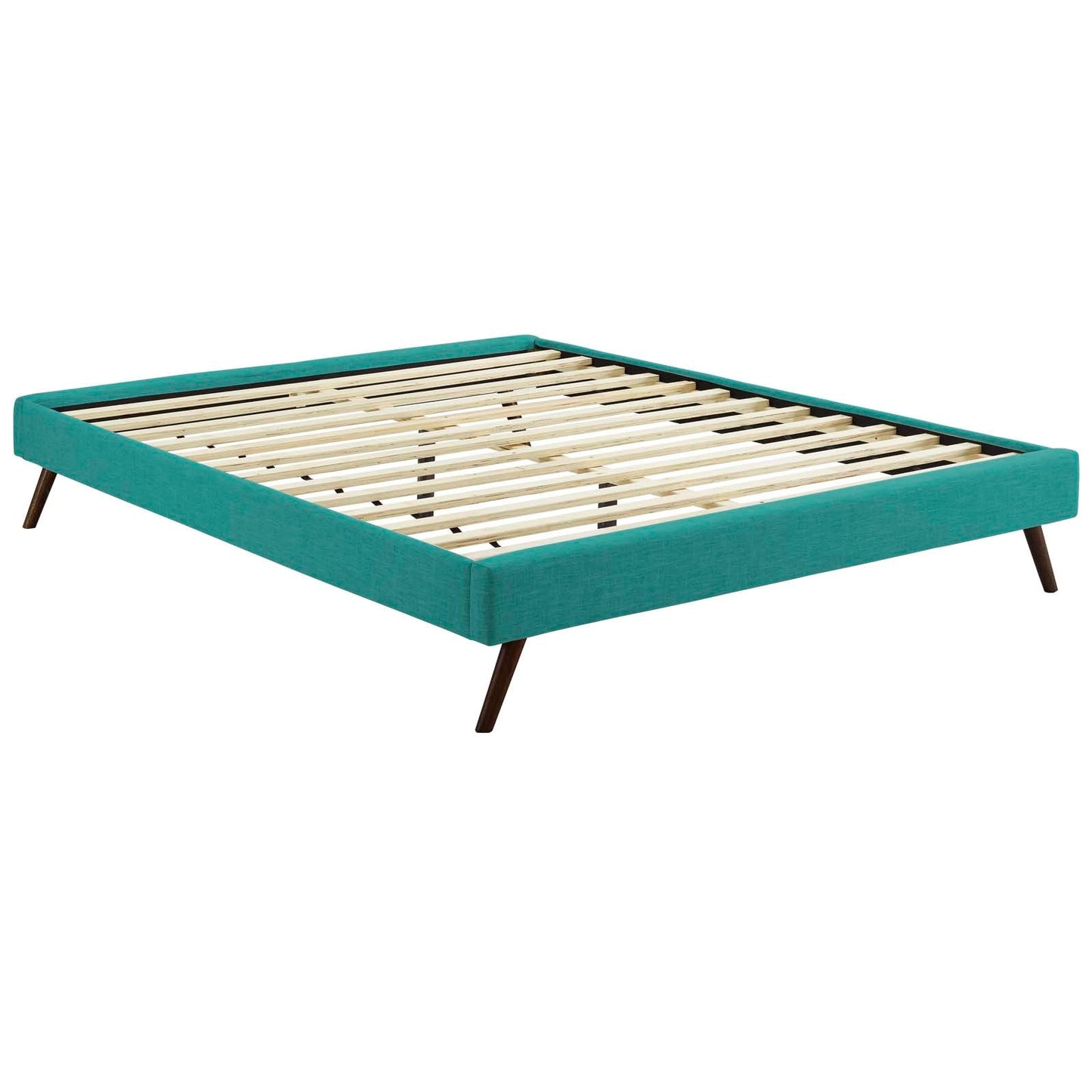 Modway Loryn King Fabric Bed Frame with Round Splayed Legs | Beds | Modishstore-8