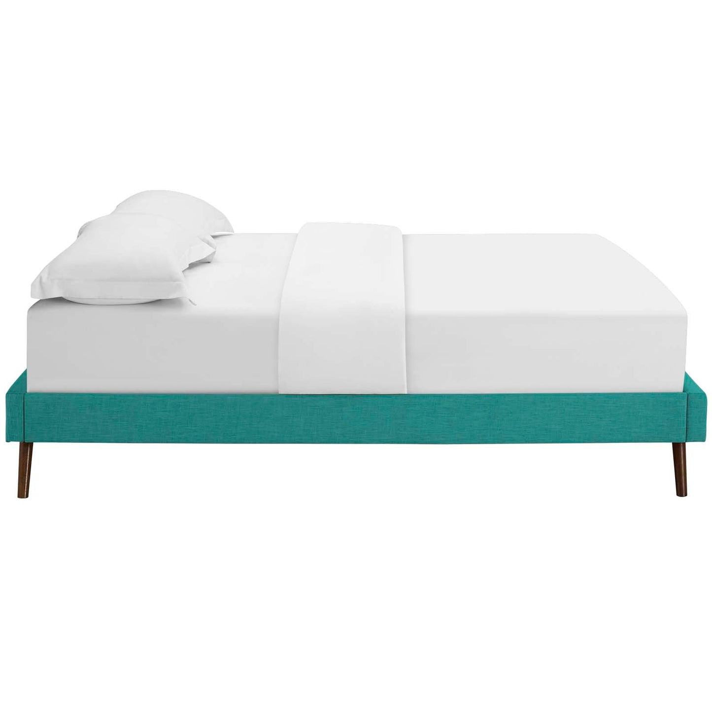 Modway Loryn King Fabric Bed Frame with Round Splayed Legs | Beds | Modishstore-7