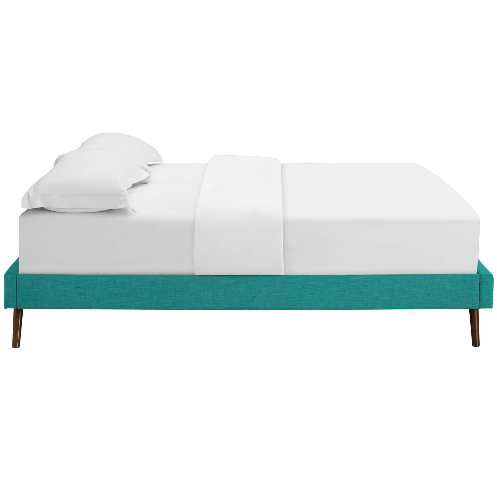 Modway Loryn King Fabric Bed Frame with Round Splayed Legs | Beds | Modishstore-7