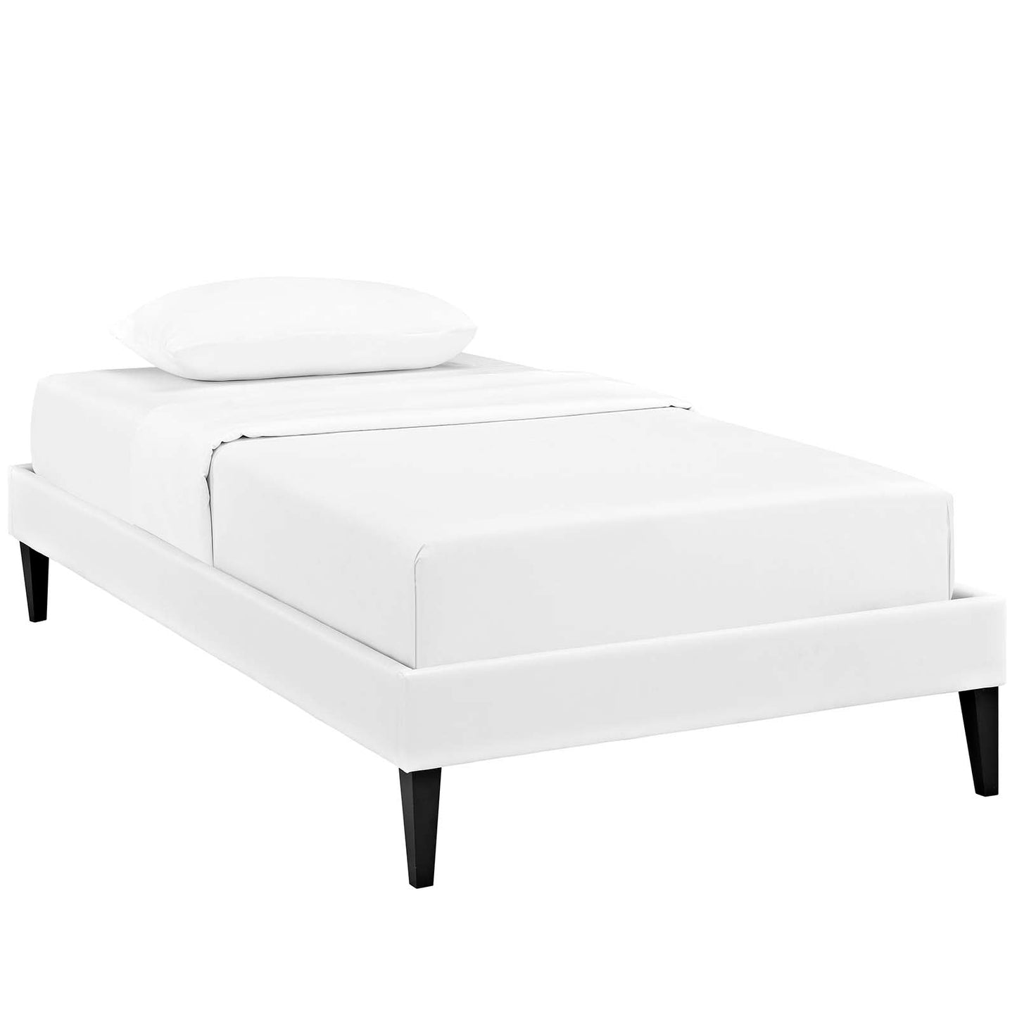 Modway Tessie Twin Vinyl Bed Frame with Squared Tapered Legs | Beds | Modishstore-2