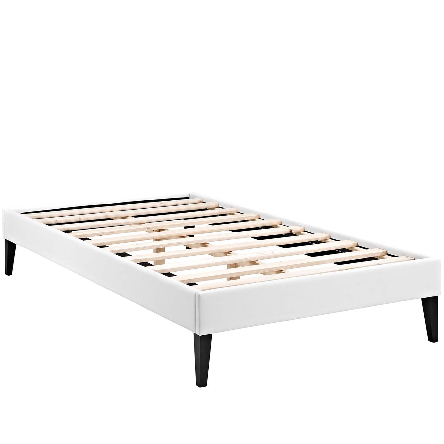 Modway Tessie Twin Vinyl Bed Frame with Squared Tapered Legs | Beds | Modishstore-4