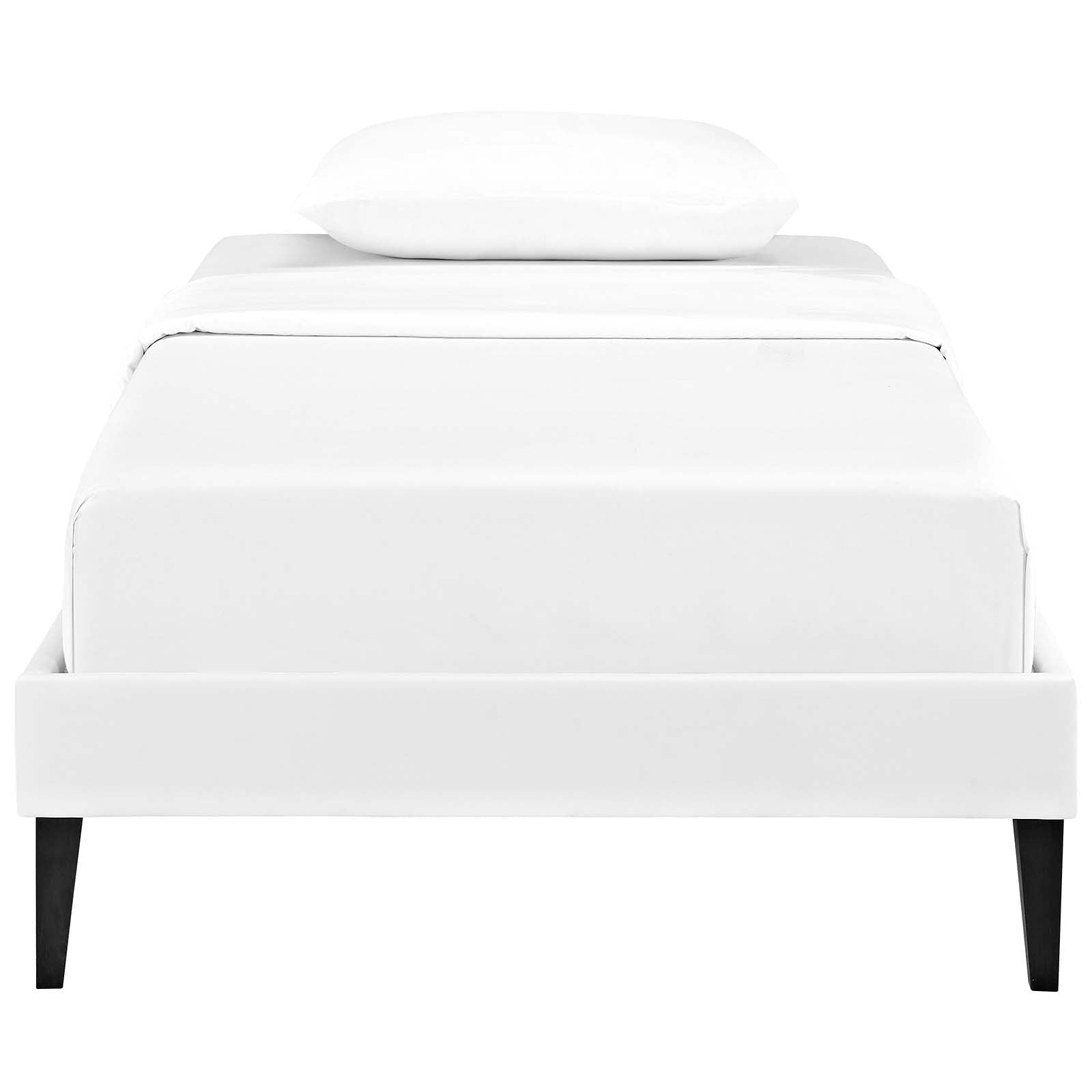 Modway Tessie Twin Vinyl Bed Frame with Squared Tapered Legs | Beds | Modishstore-3