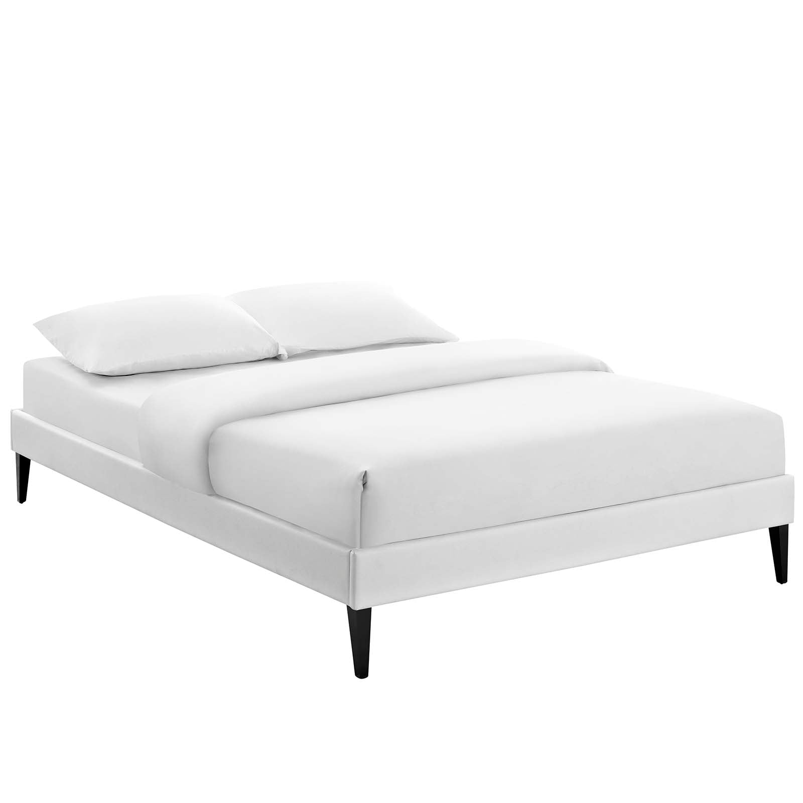 Modway Tessie Queen Vinyl Bed Frame with Squared Tapered Legs | Beds | Modishstore-3