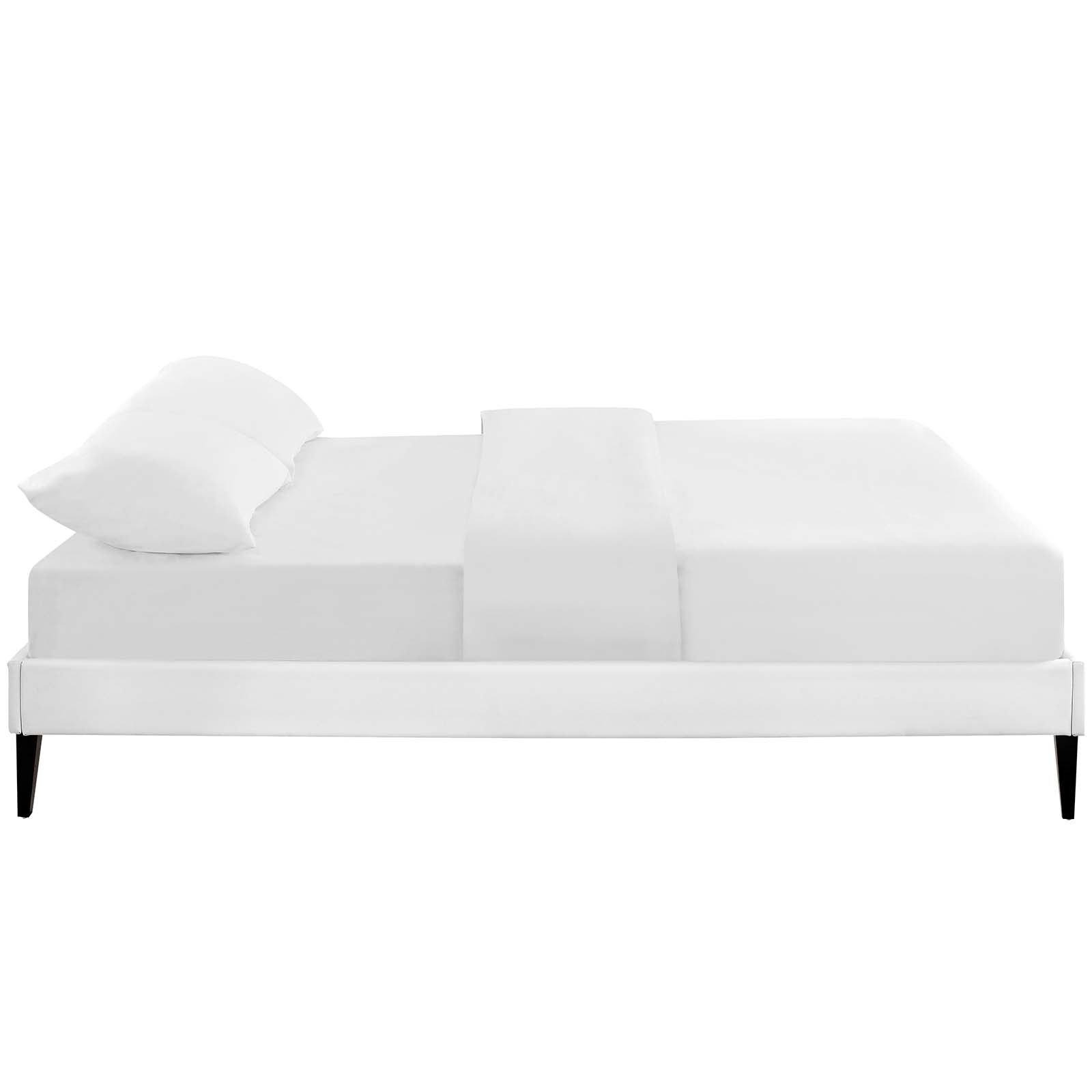 Modway Tessie Queen Vinyl Bed Frame with Squared Tapered Legs | Beds | Modishstore-5