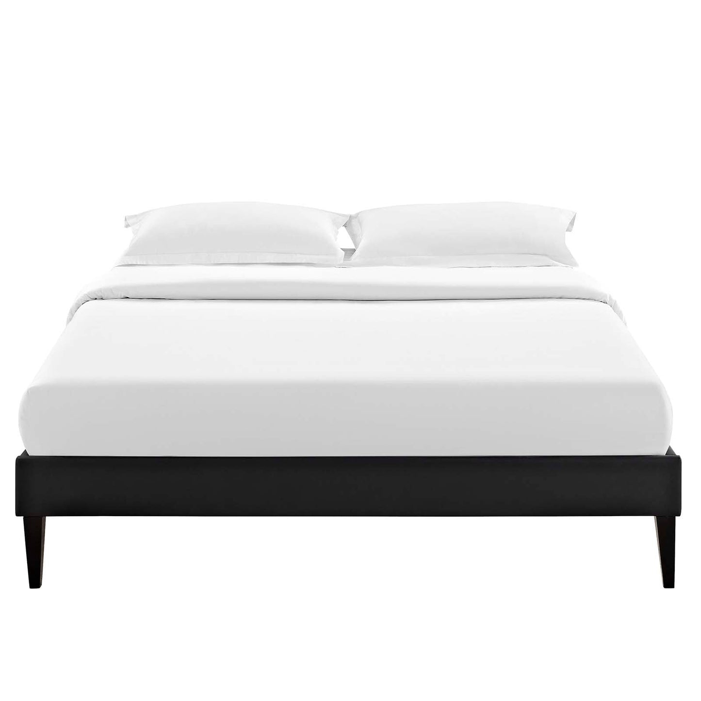 Tessie King Vinyl Bed Frame with Squared Tapered Legs By Modway - MOD-5900 | Beds | Modishstore - 5