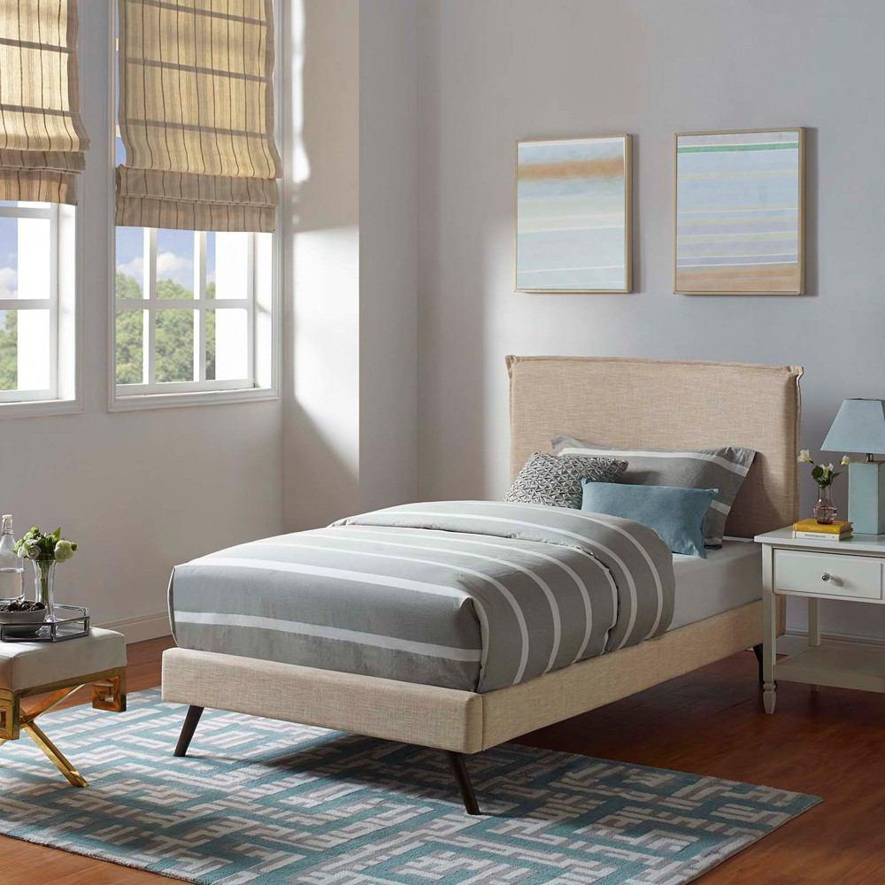 Modway Amaris Twin Fabric Platform Bed