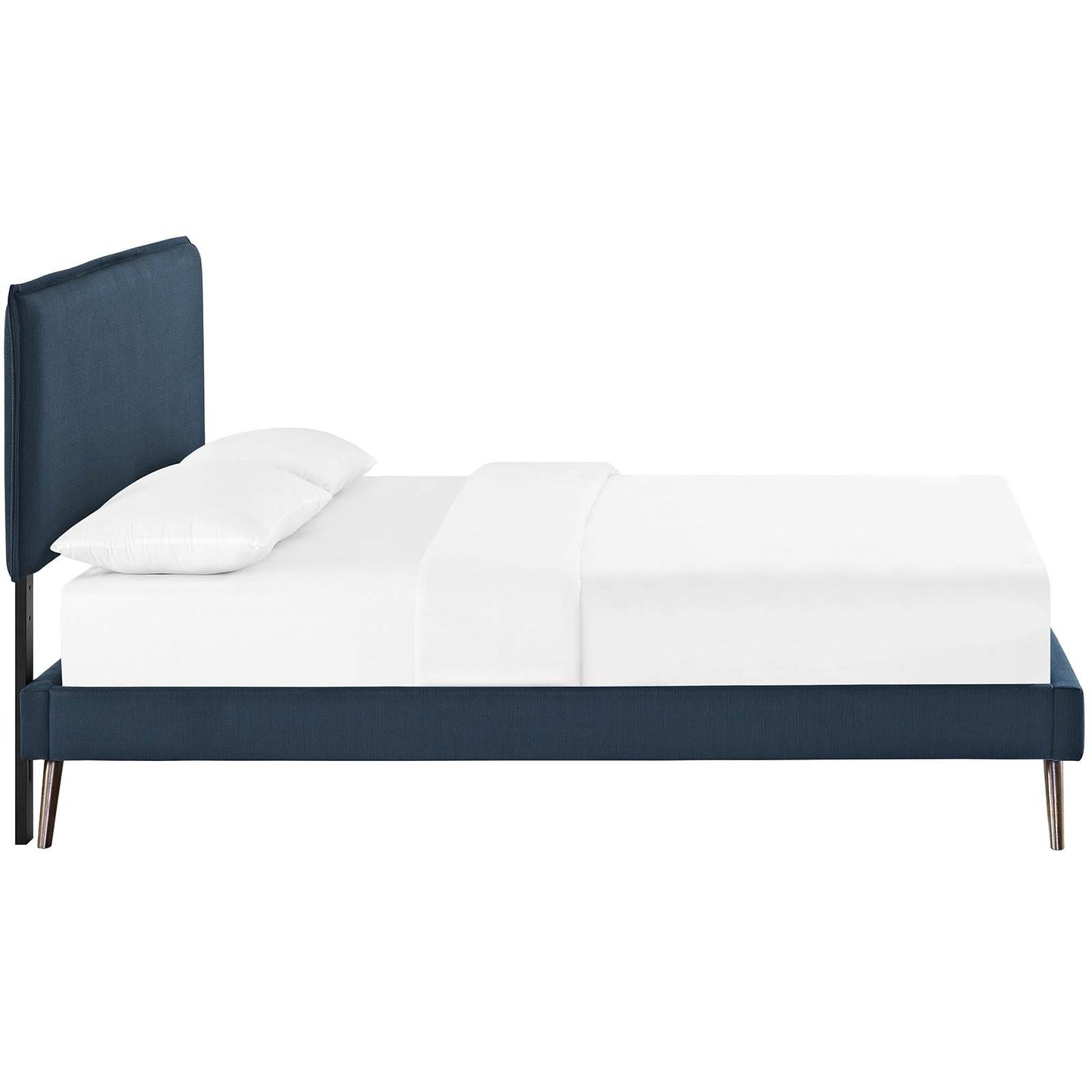 Modway Amaris Full Fabric Platform Bed with Round Splayed Legs