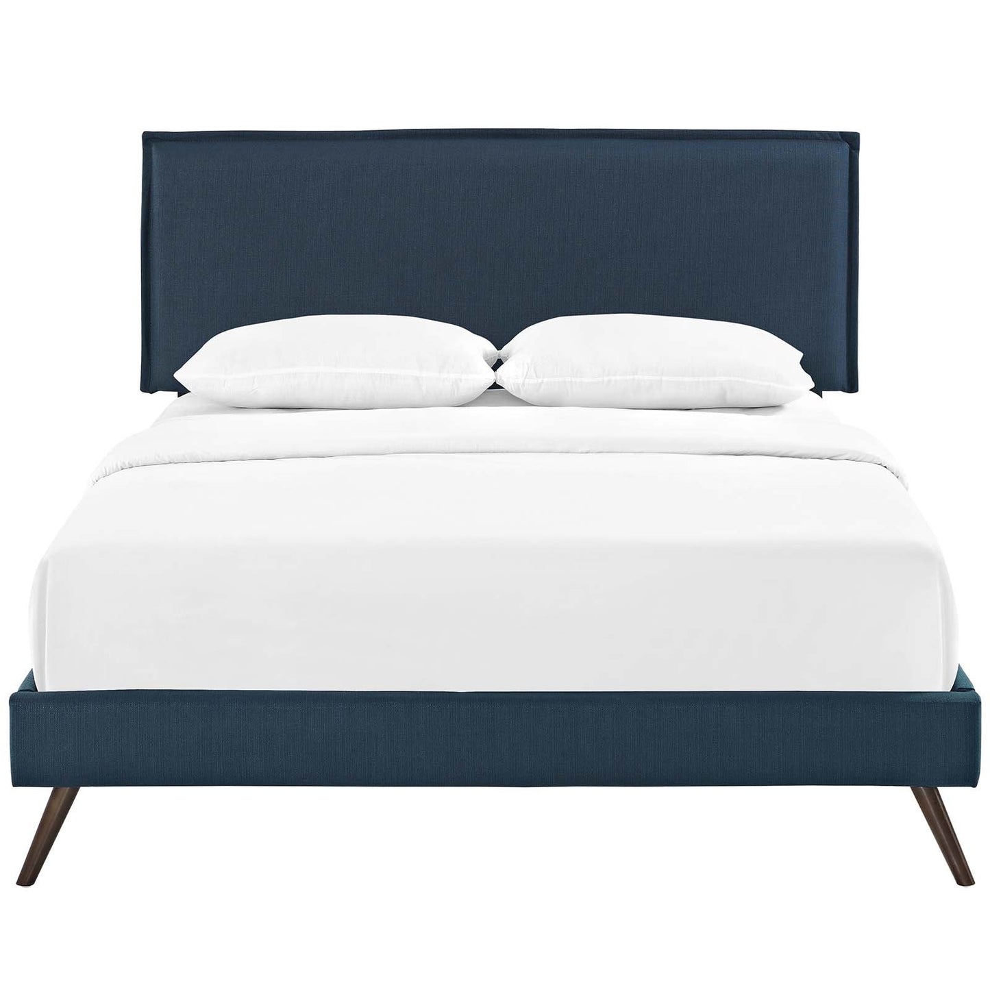 Modway Amaris Full Fabric Platform Bed with Round Splayed Legs