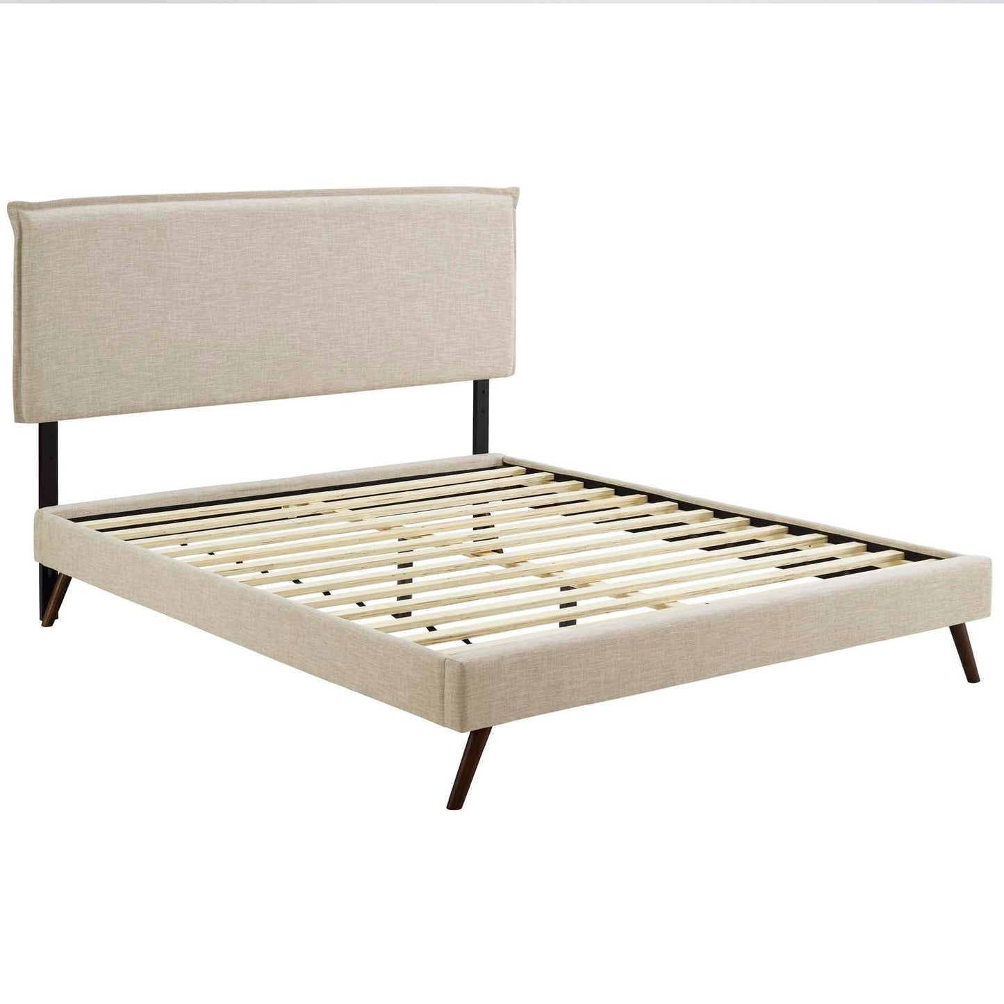 Amaris Queen Fabric Platform Bed with Round Splayed Legs By Modway - MOD-5904 | Beds - 3