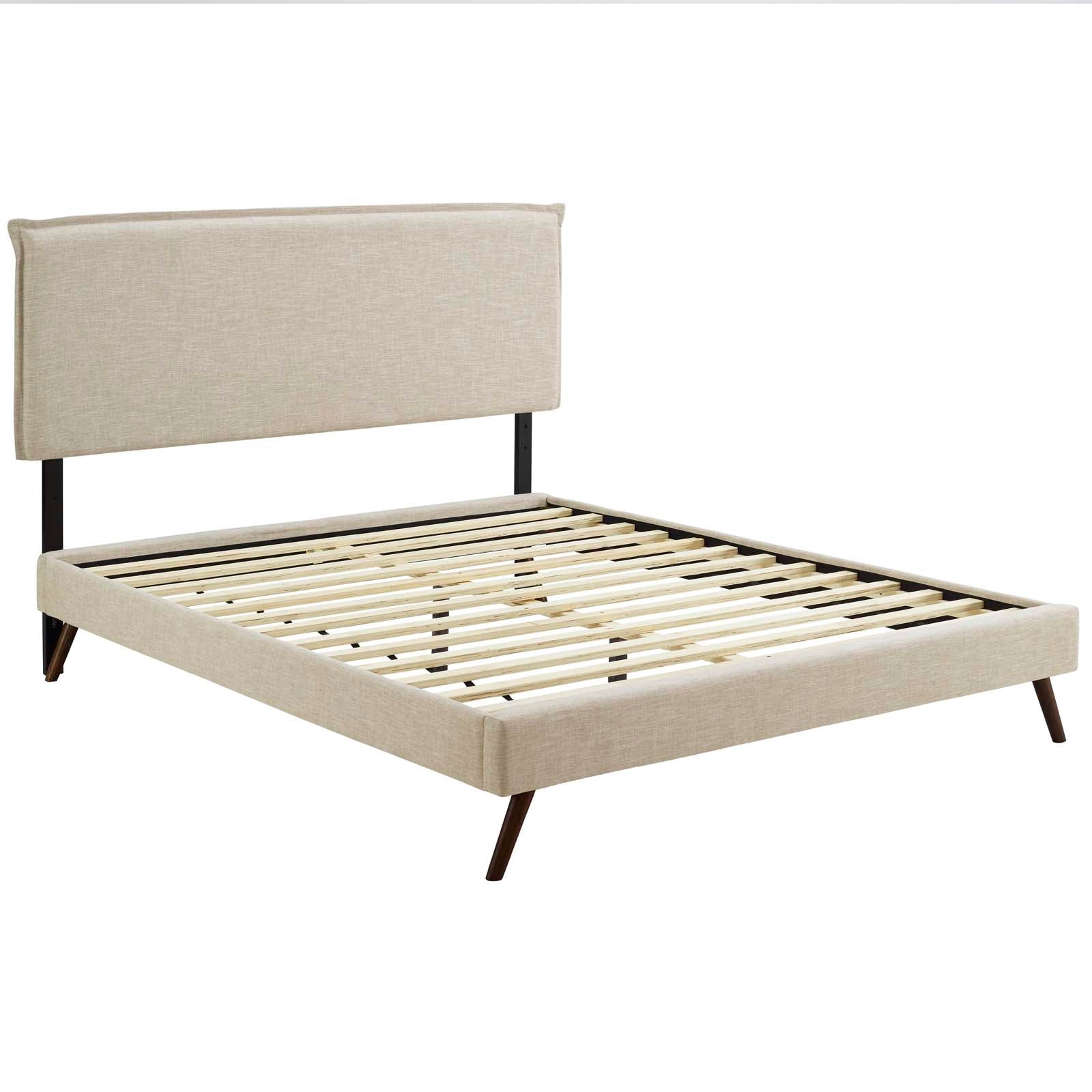 Amaris Queen Fabric Platform Bed with Round Splayed Legs By Modway - MOD-5904 | Beds - 3