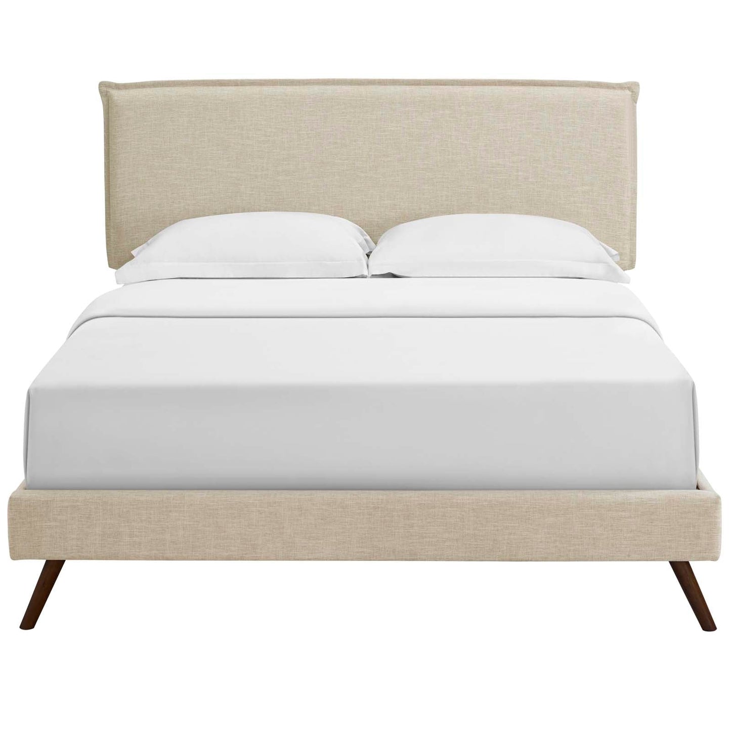 Amaris Queen Fabric Platform Bed with Round Splayed Legs By Modway - MOD-5904 | Beds - 5