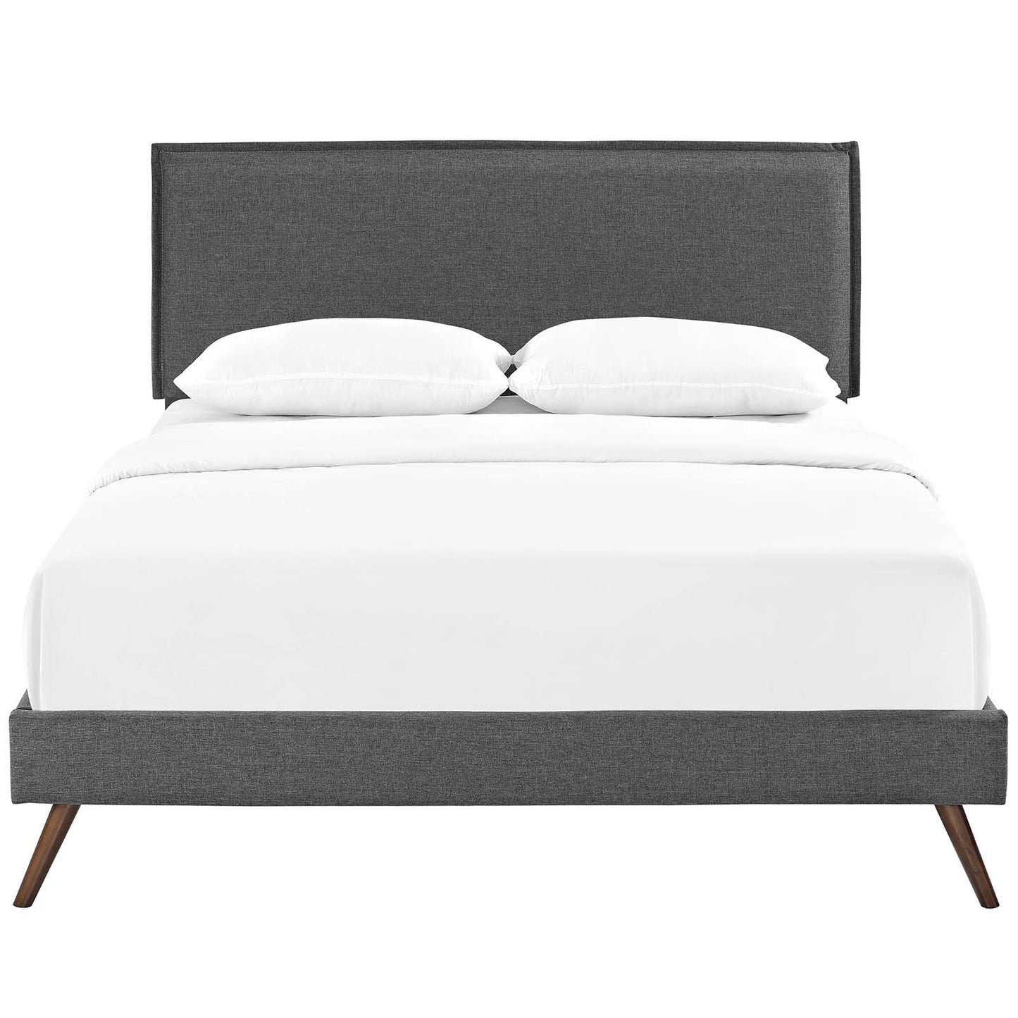 Amaris Queen Fabric Platform Bed with Round Splayed Legs By Modway - MOD-5904 | Beds - 11