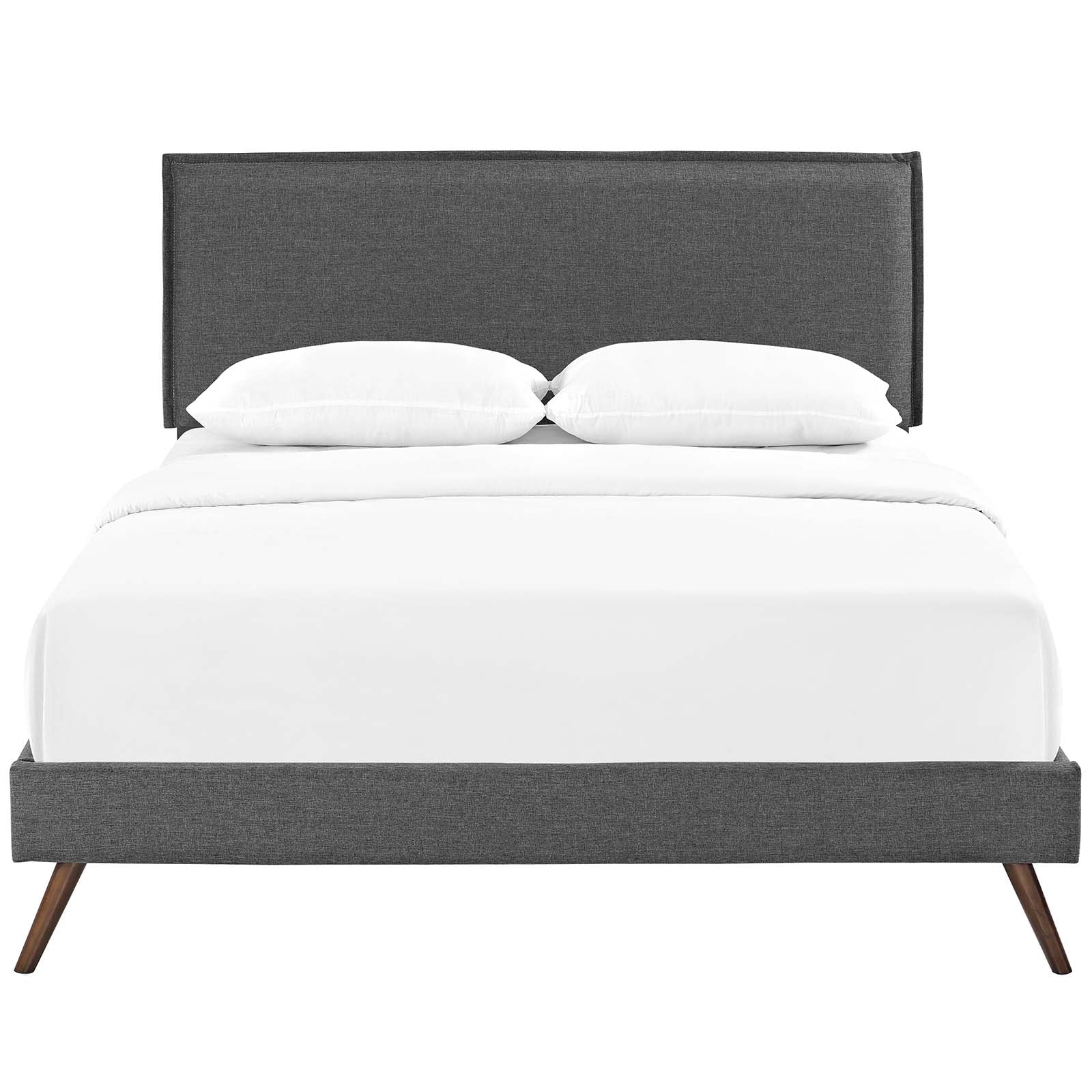 Amaris Queen Fabric Platform Bed with Round Splayed Legs By Modway - MOD-5904 | Beds - 11