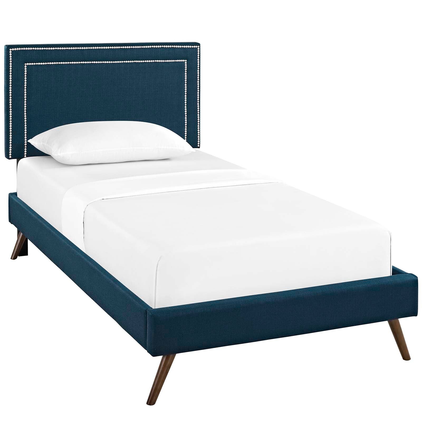 Virginia Twin Fabric Platform Bed with Round Splayed Legs By Modway - MOD-5911 | Beds | Modishstore - 2