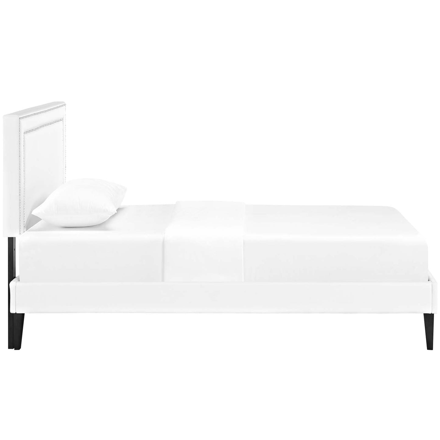 Modway Virginia Twin Vinyl Platform Bed with Squared Tapered Legs