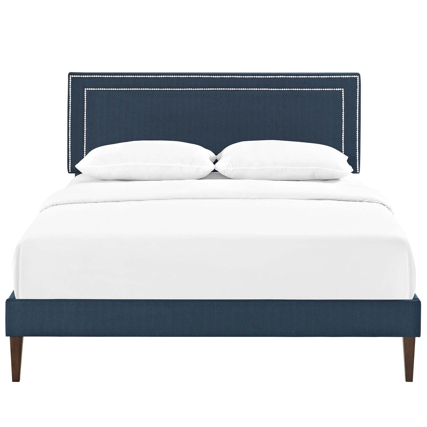 Modway Virginia Full Fabric Platform Bed with Squared Tapered Legs