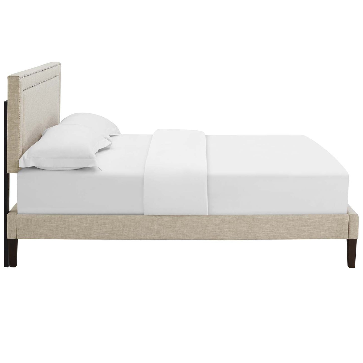 Modway Virginia Full Fabric Platform Bed with Squared Tapered Legs