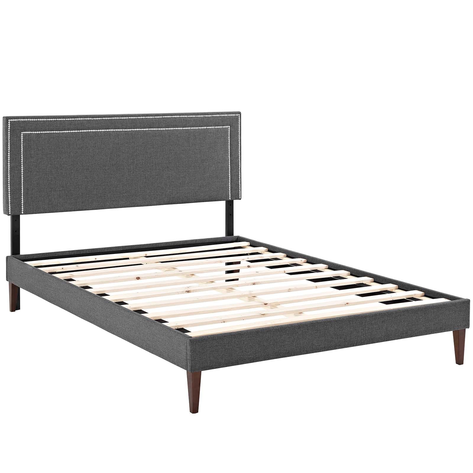 Virginia Queen Fabric Platform Bed with Squared Tapered Legs By Modway - MOD-5923 | Beds | Modishstore - 3