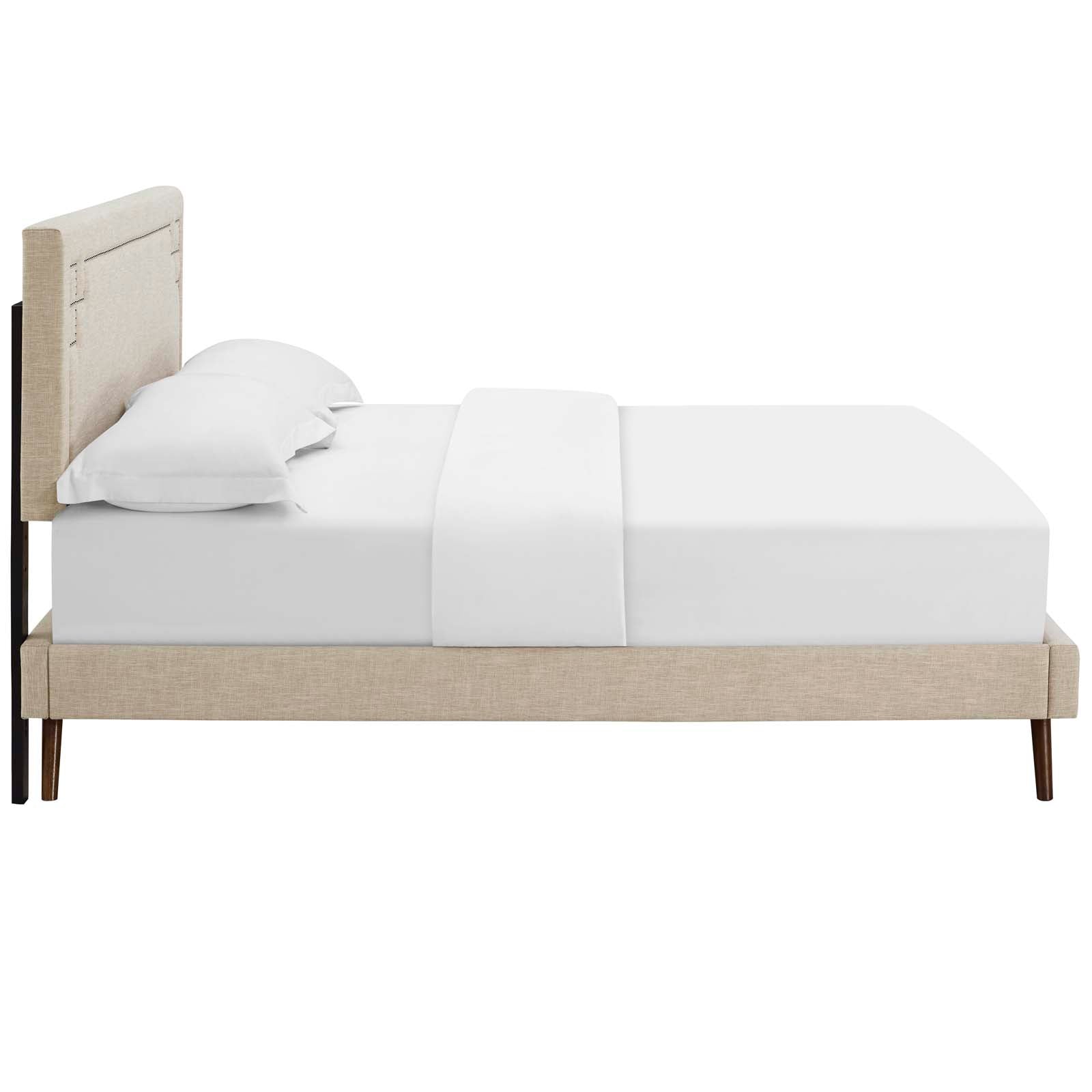 Ruthie Full Fabric Platform Bed with Round Splayed Legs By Modway - MOD-5929 | Beds | Modishstore - 4
