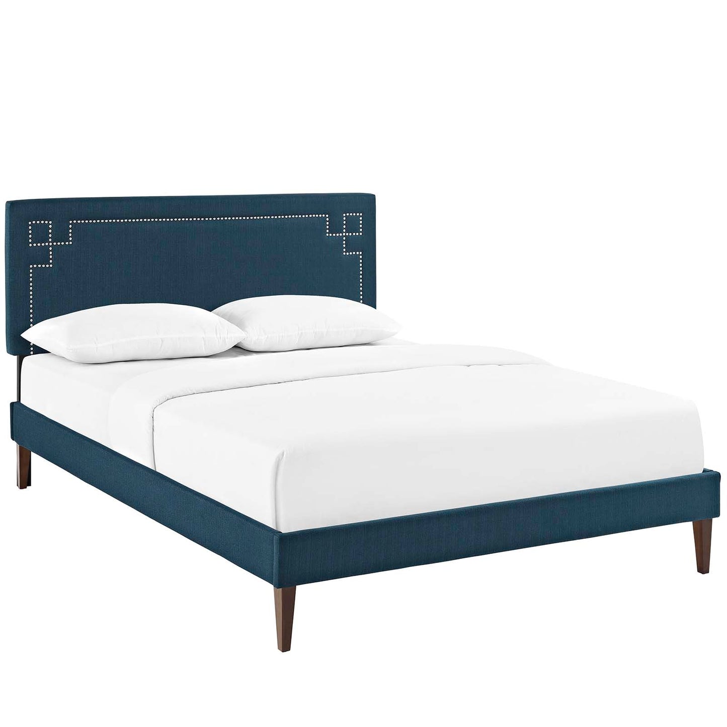 Ruthie King Fabric Platform Bed with Squared Tapered Legs By Modway - MOD-5941 | Beds | Modishstore - 2