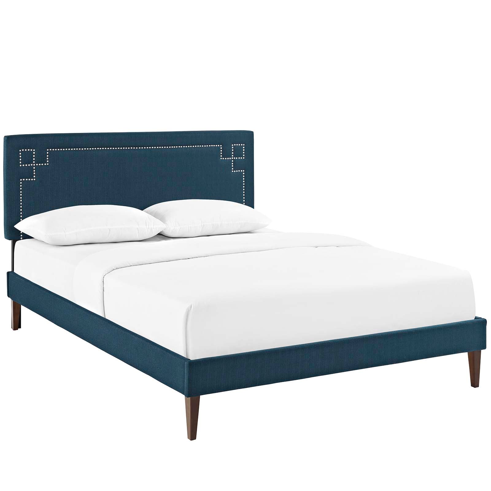 Ruthie King Fabric Platform Bed with Squared Tapered Legs By Modway - MOD-5941 | Beds | Modishstore - 2
