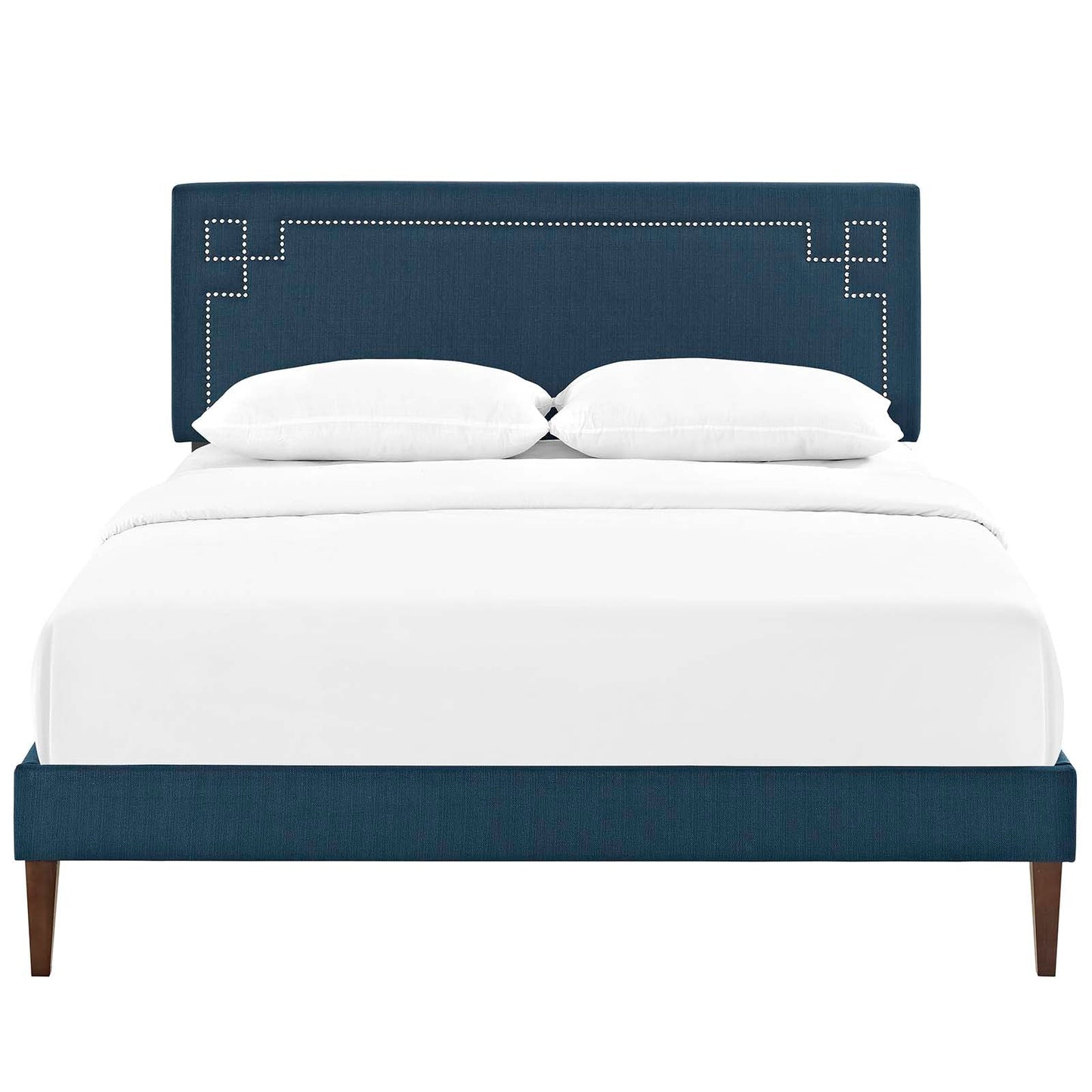 Ruthie King Fabric Platform Bed with Squared Tapered Legs By Modway - MOD-5941 | Beds | Modishstore - 5