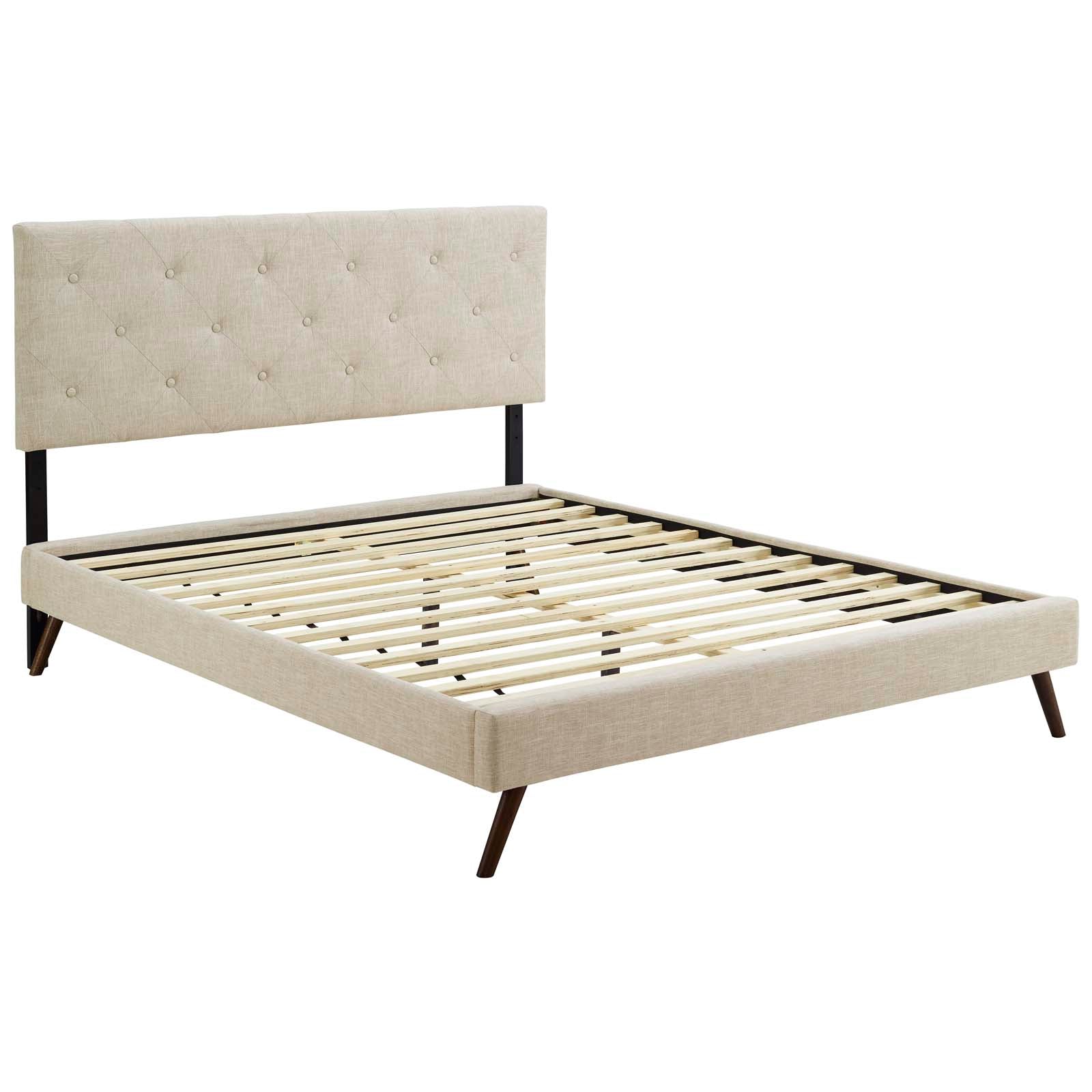 Tarah Full Fabric Platform Bed with Round Splayed Legs By Modway - MOD-5977 | Beds | Modishstore - 3